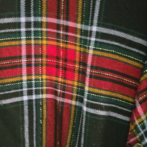 Maurices Red and Black Plaid Shirt - Picture 3 of 4